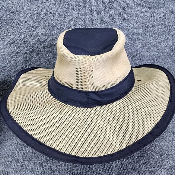 Panama Jack Hat Mens Large Original Mesh Safari Sun Cap Mesh Hunting Hiking - Picture 1 of 10